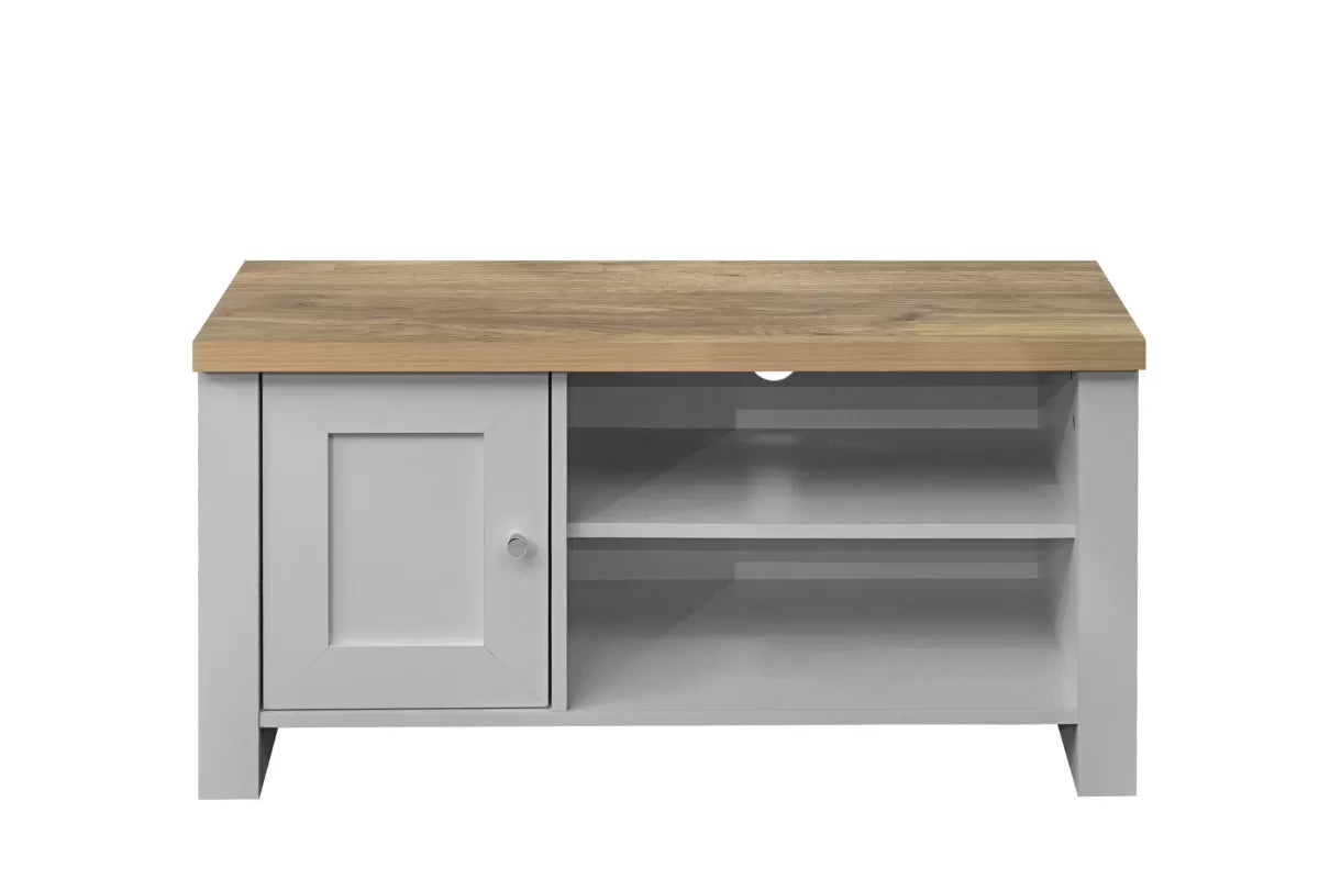 Highgate Grey & Oak Small TV Unit