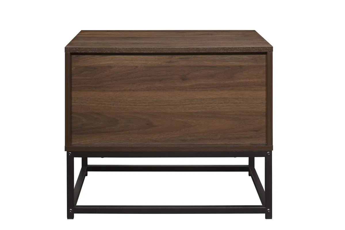 Houston Walnut 2 Drawer Bedside
