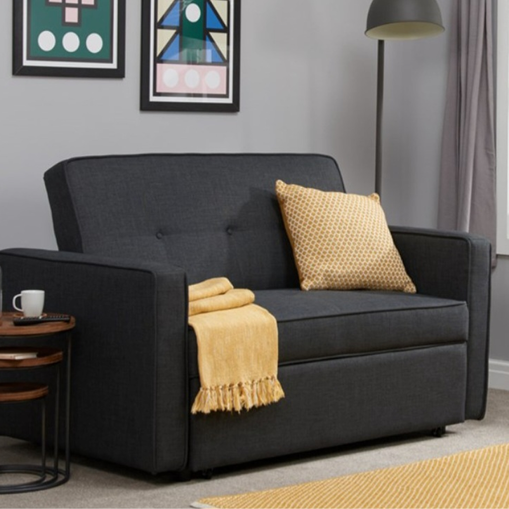 Hannah Charcoal Grey Fabric Sofa Bed