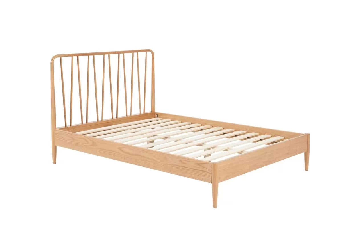 Jesper Scandi Oak King Bed + Bliss King Mattress