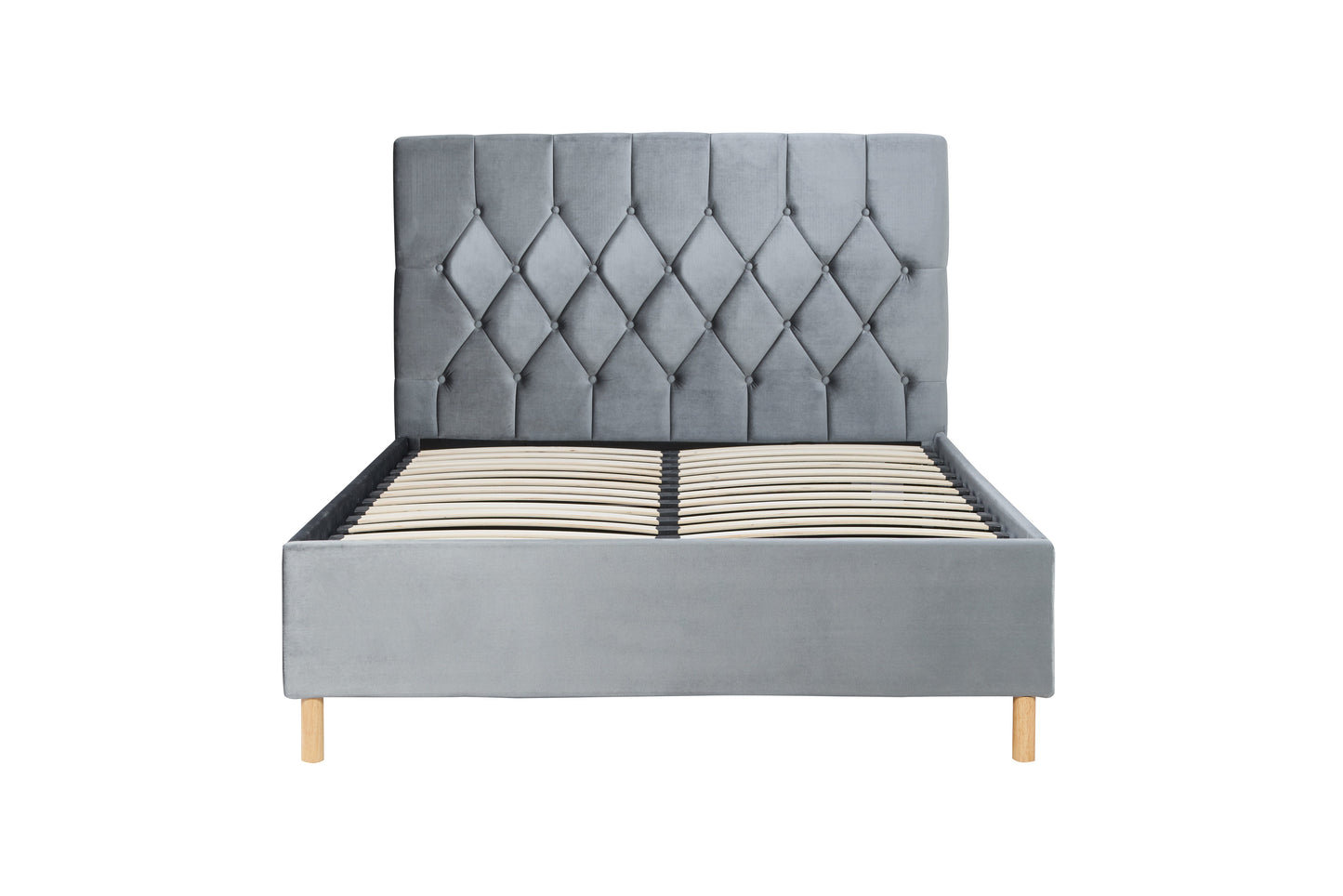 Loxley Grey King Bed + Comfort King Mattress