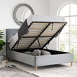 Loxley Grey Ottoman  Small Double Bed + Comfort Small Double Mattress