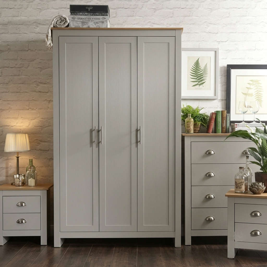 Launceston Grey 4 Piece Bedroom Furniture Set