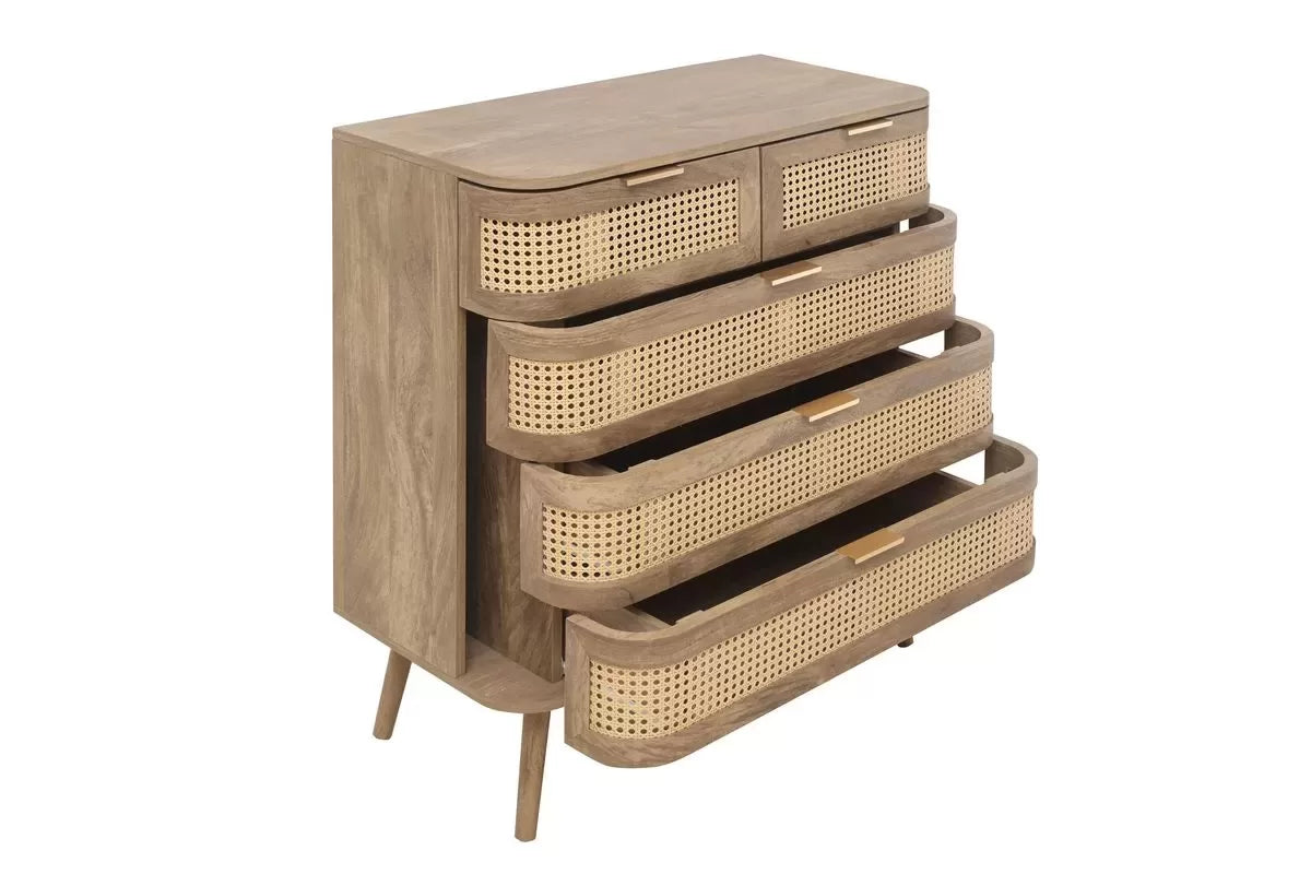 Noah Oak 5 Drawer Chest