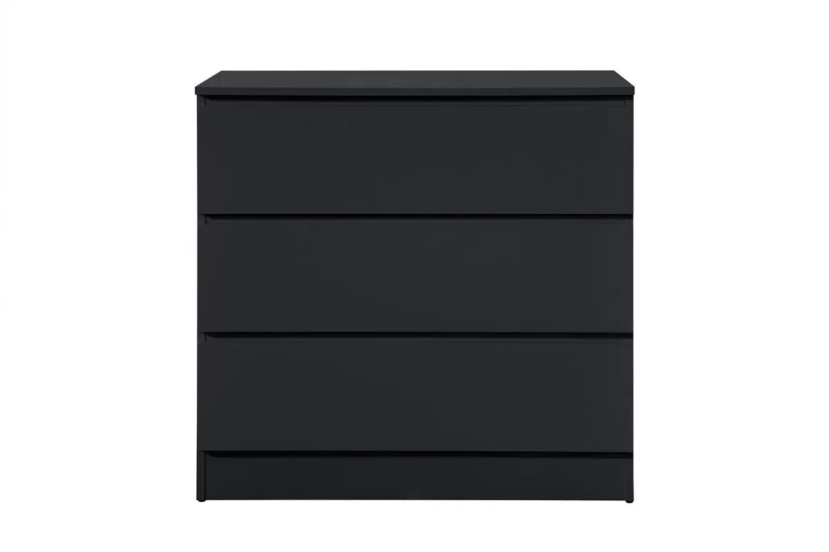 Oslo Black 3 Drawer Chest