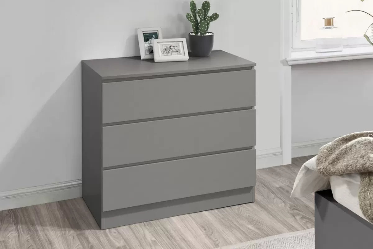 Oslo Grey 3 Drawer Chest