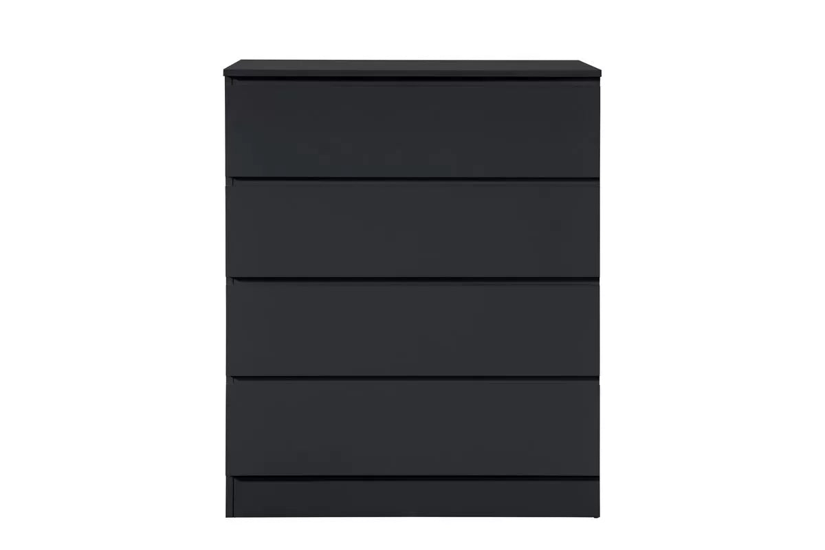 Oslo Black 4 Drawer Chest