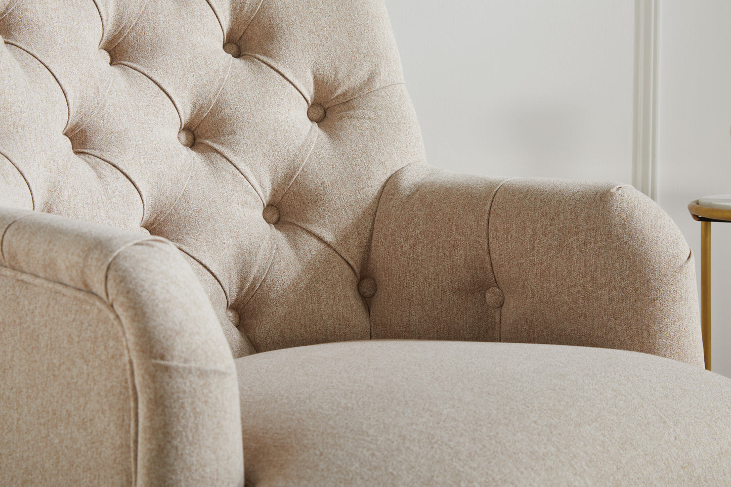 Penryn Wheat Fabric Accent Armchair ( Pack of two )