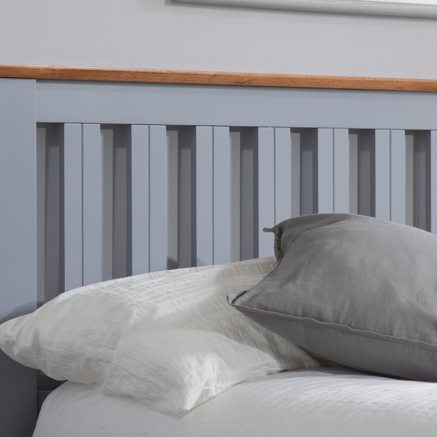 Pheonix Stone Grey Ottoman King Bed + Comfort King Mattress