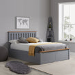 Phoenix Stone Grey King Ottoman Bed