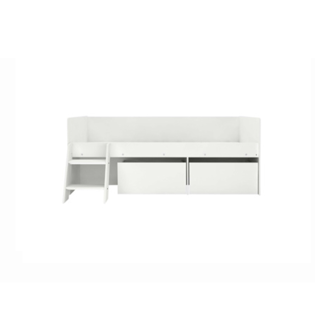 Poppy White Cabin Bed + Sleep Happy Air Single Mattress