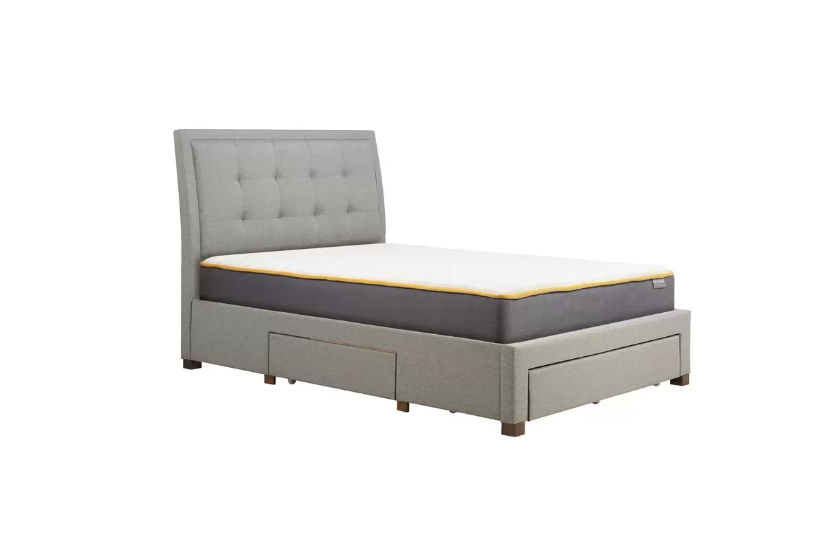 Shelby Grey Storage King Bed