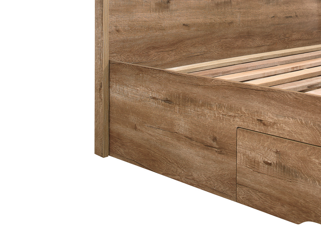 Stockwell Rustic Oak Small Double Bed + Comfort Small Double Mattress