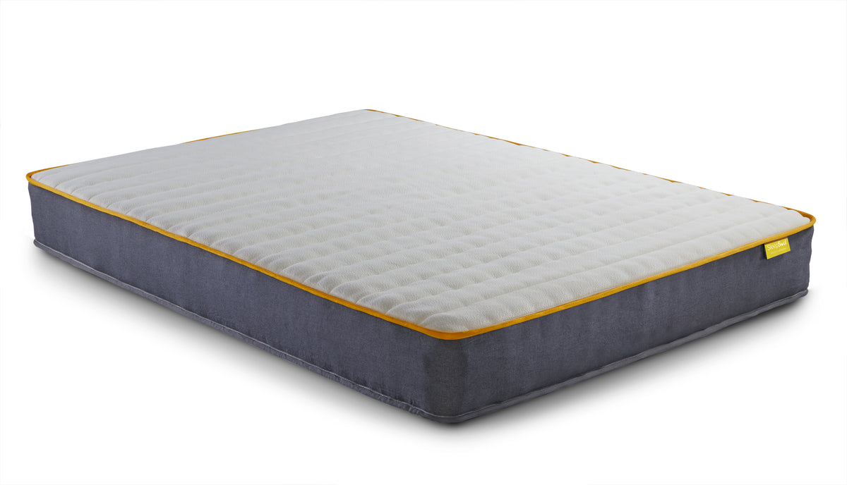 Bonn Berlin Grey Fabric Small Double Bed + Comfort Small Double Mattress
