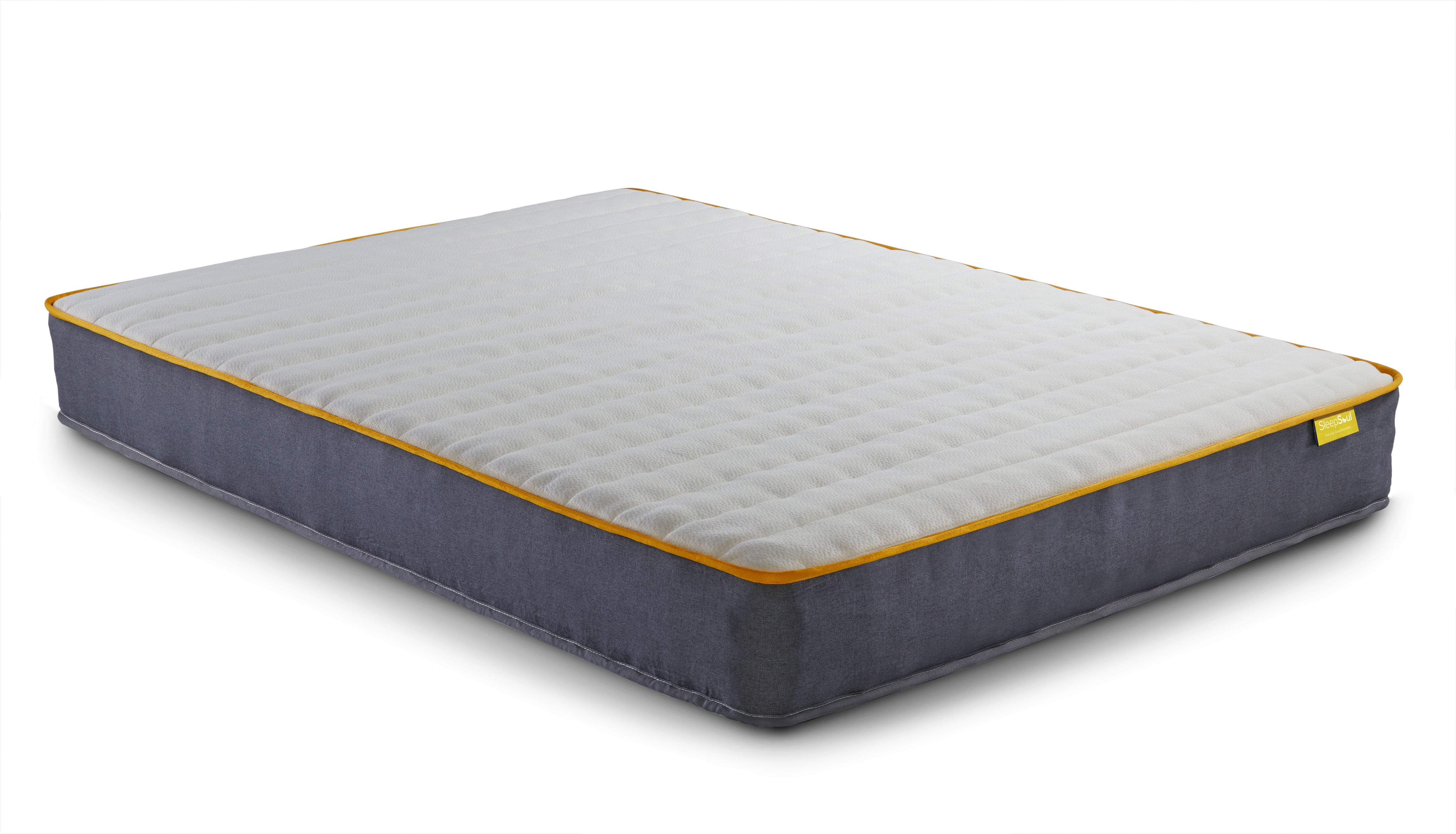 Belford White Double Bed + Comfort Double Mattress
