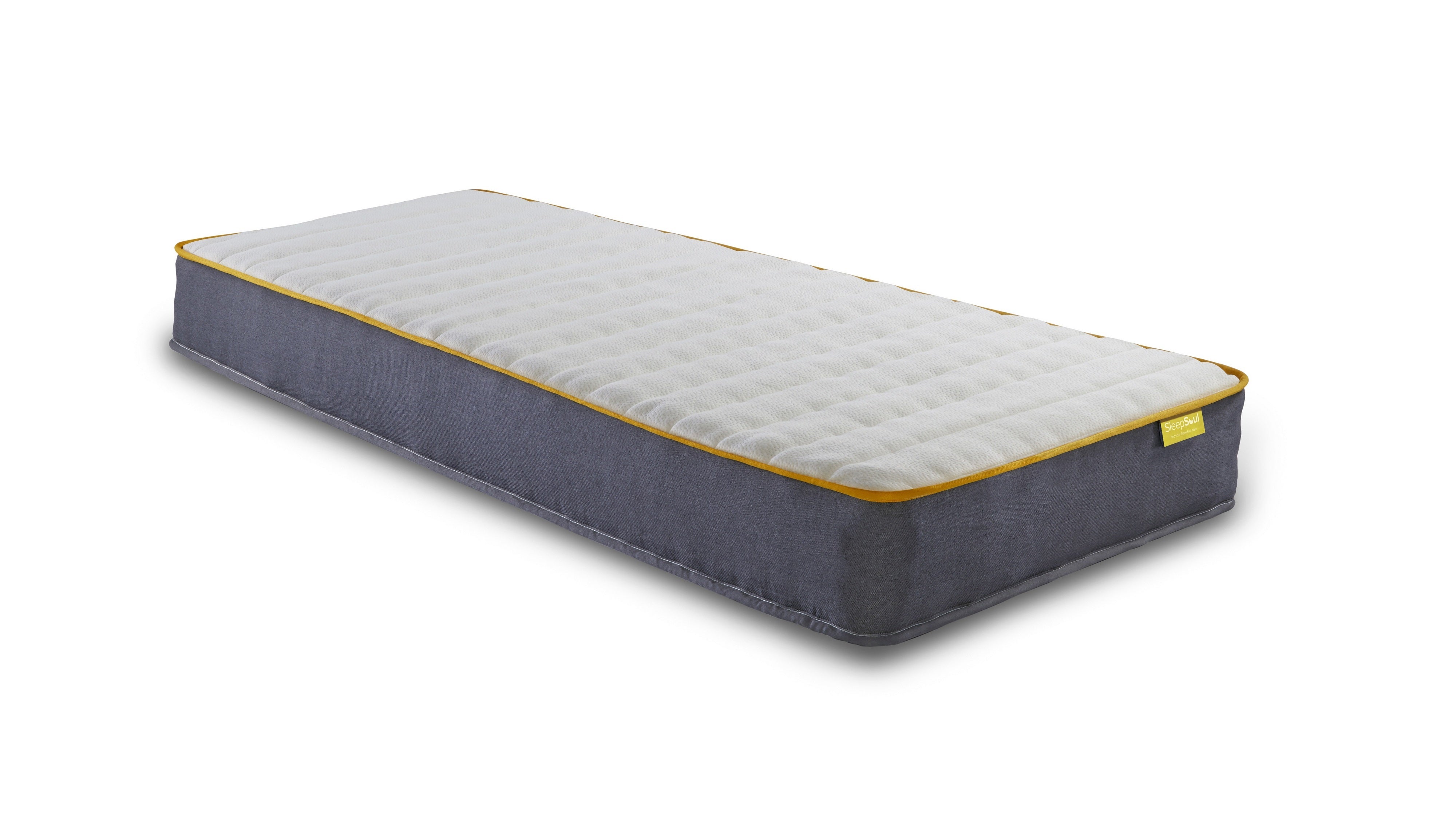 Atlas Cream Metal Single Bed + Comfort Single Mattress