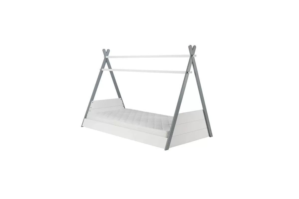 Teepee  Single Bed White & Grey  + Single Air Mattress