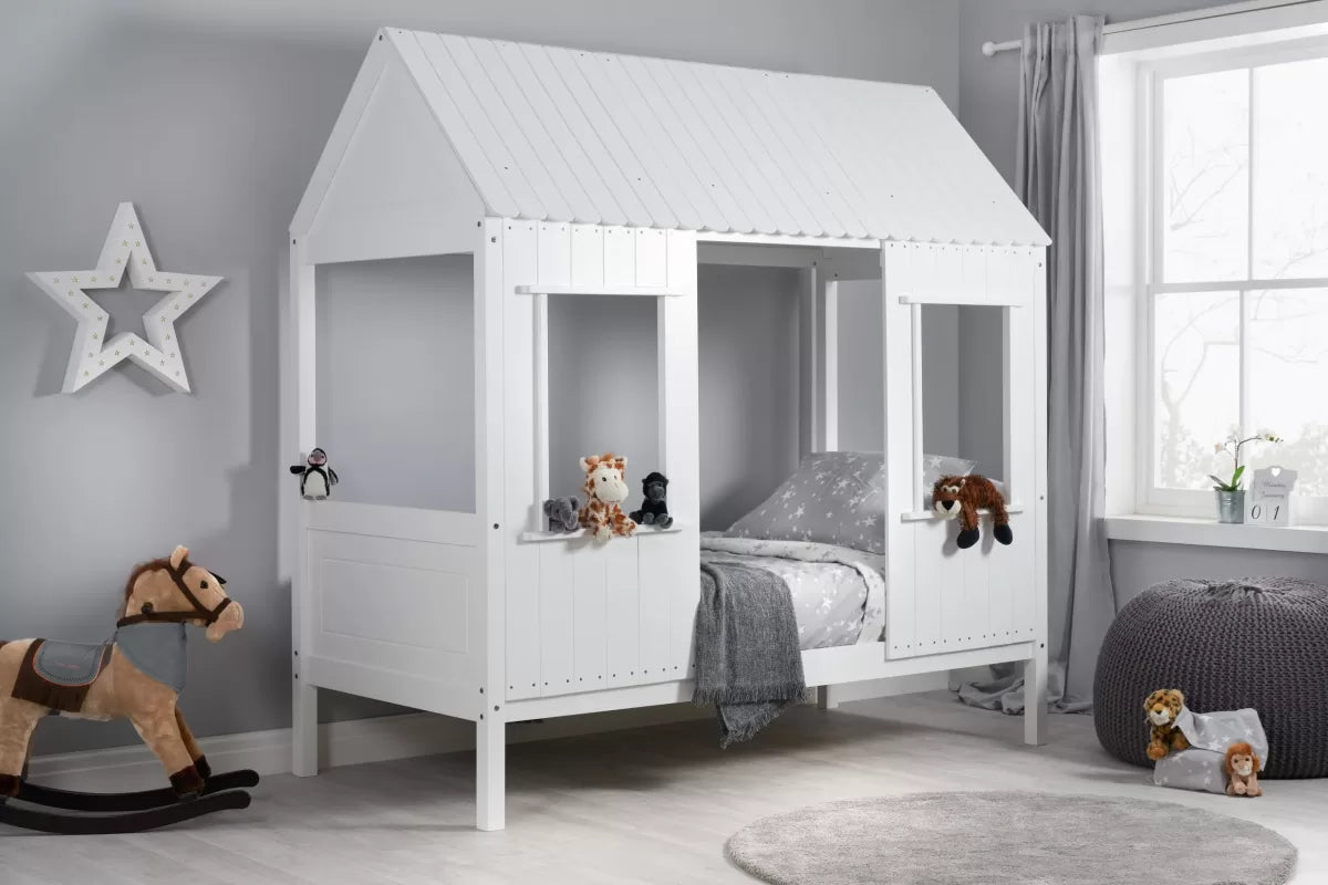 Treehouse White Single Bed