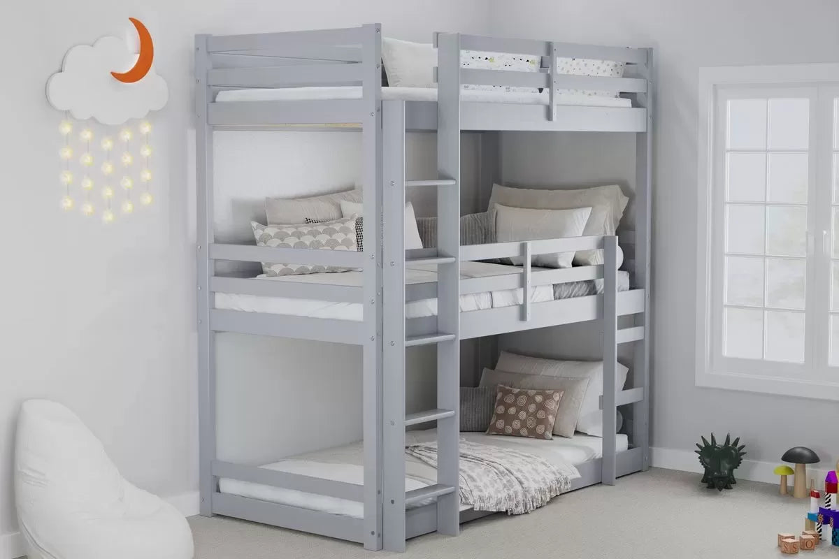 Tressa Grey Triple Bunk Bed