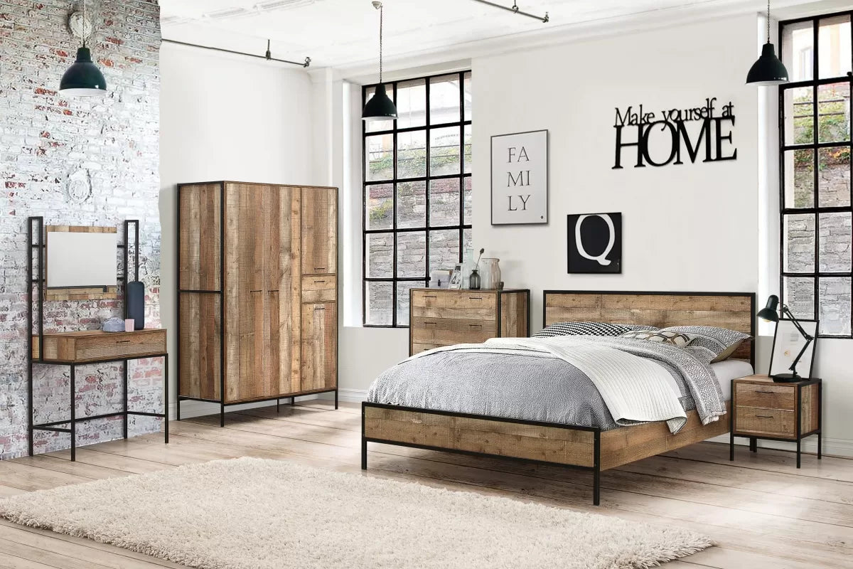 Urban Rustic 1 Drawer Narrow Bedside