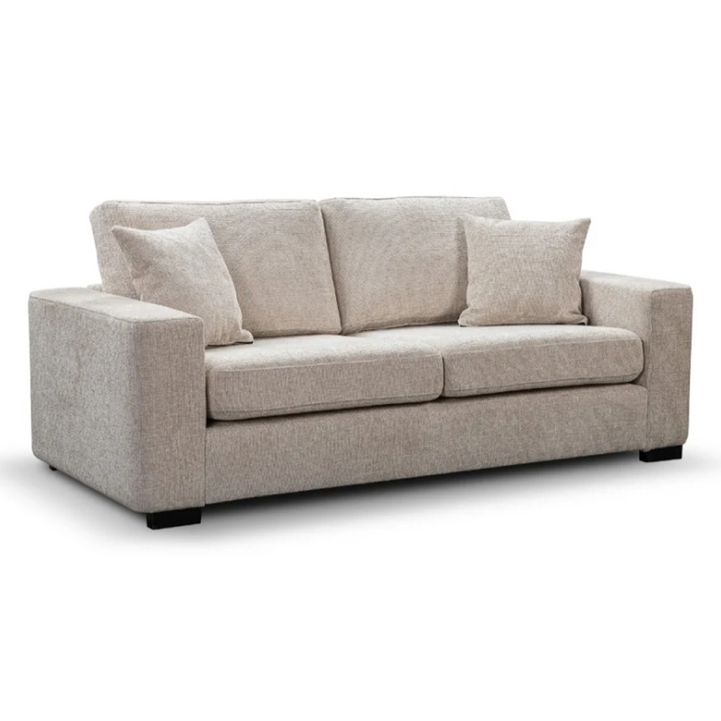 Camila Cream Enzo Fabric 3 + 2 Sofa Set