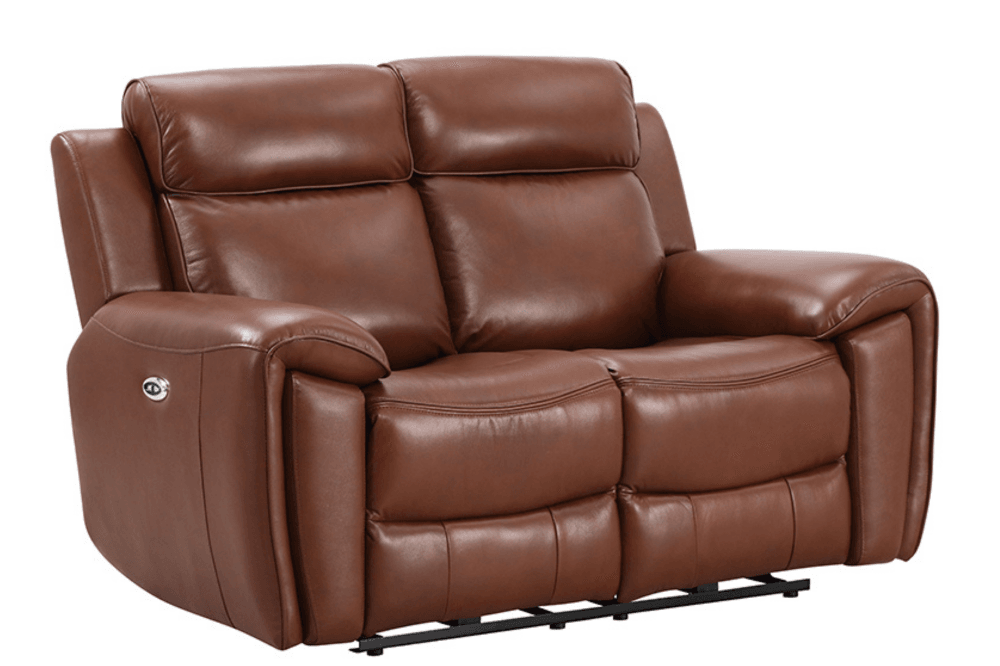 Annecy Genuine Leather Tan Electric Power Recliner 3+2 Seater Sofa Set