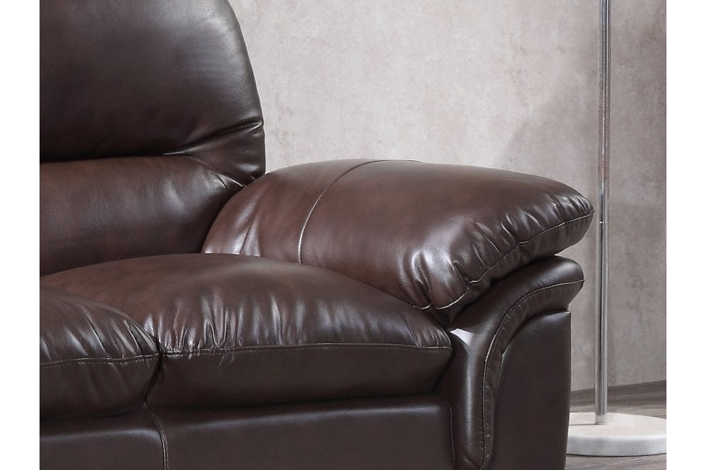 Ferona Brown Leather 2 Seater Sofa