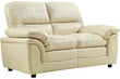 Ferona Cream Leather 2 Seater Sofa