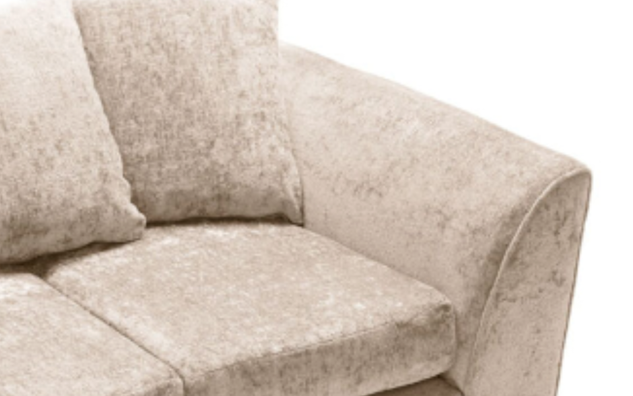 Heidi Cream Sand Chenille Fabric U - Shaped Sofa